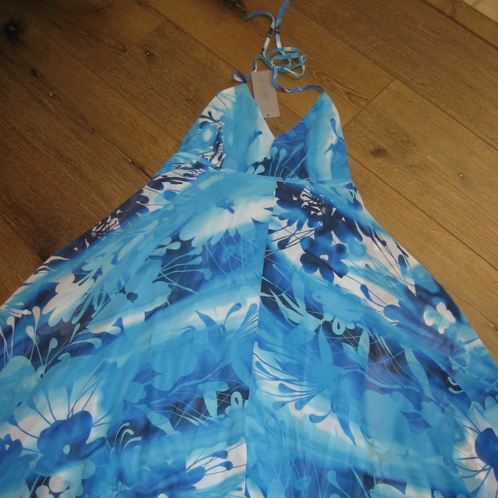 Jennifer Lopez Blue Asymmetrical Dress